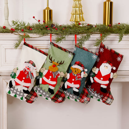 Lustiger Weihnachtsstrumpf mit Rentier-Motiv Brehn