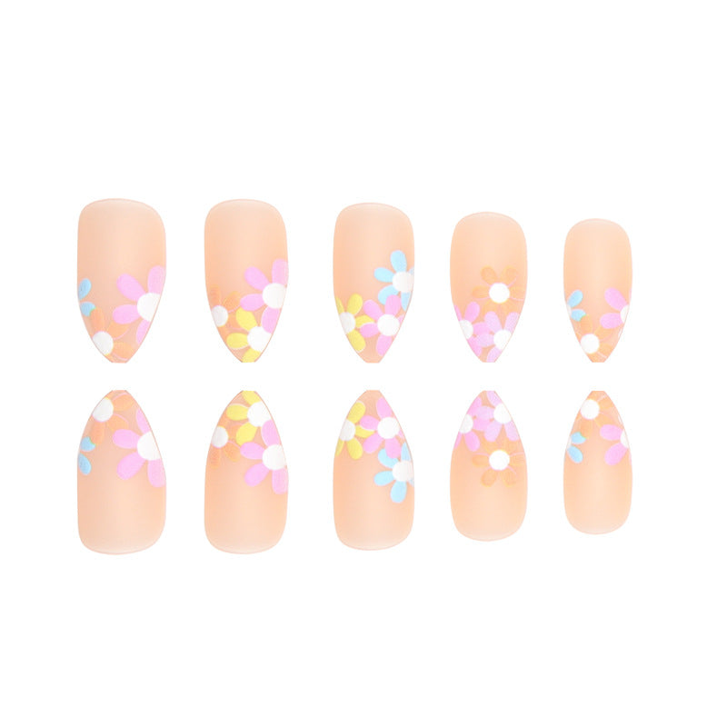 Blumenmuster Press-on Nagelset Brehn