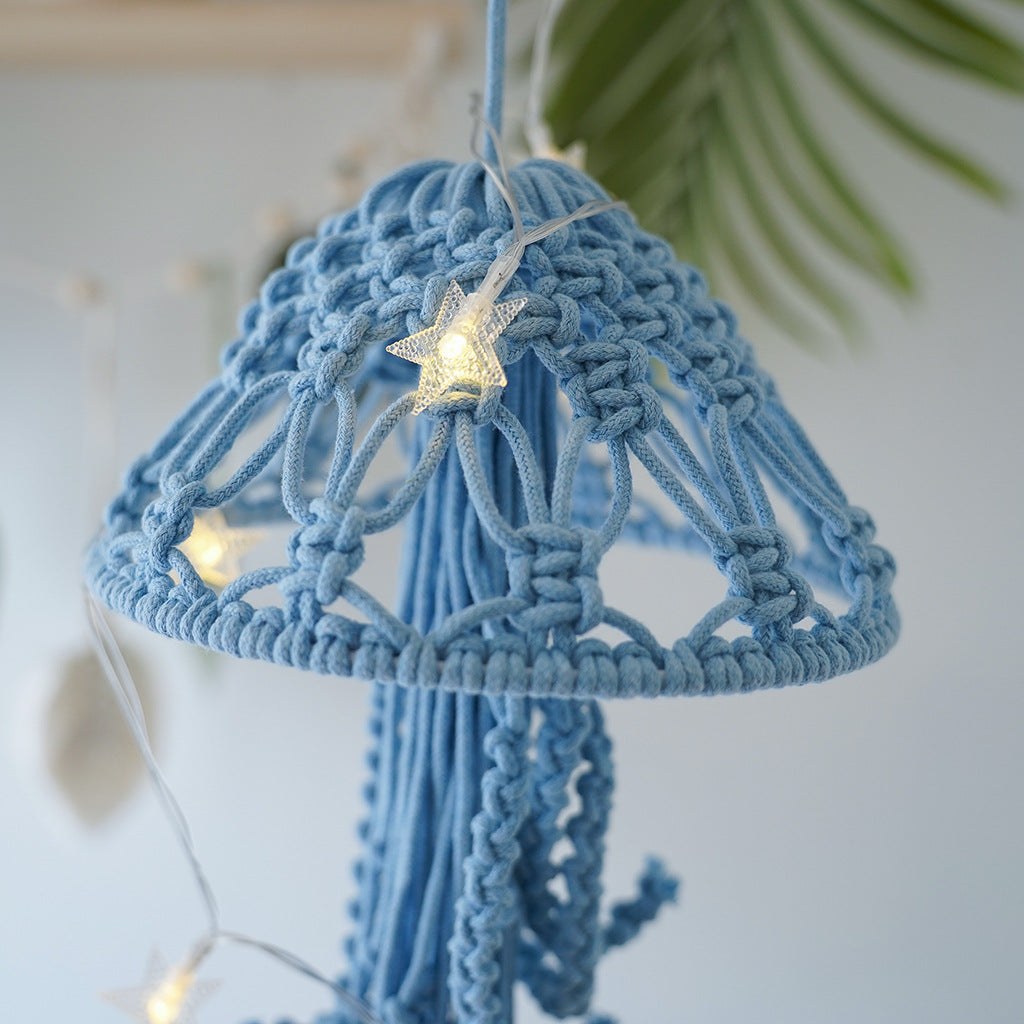 Dekorative Macramé Quallen Wandkunst Brehn
