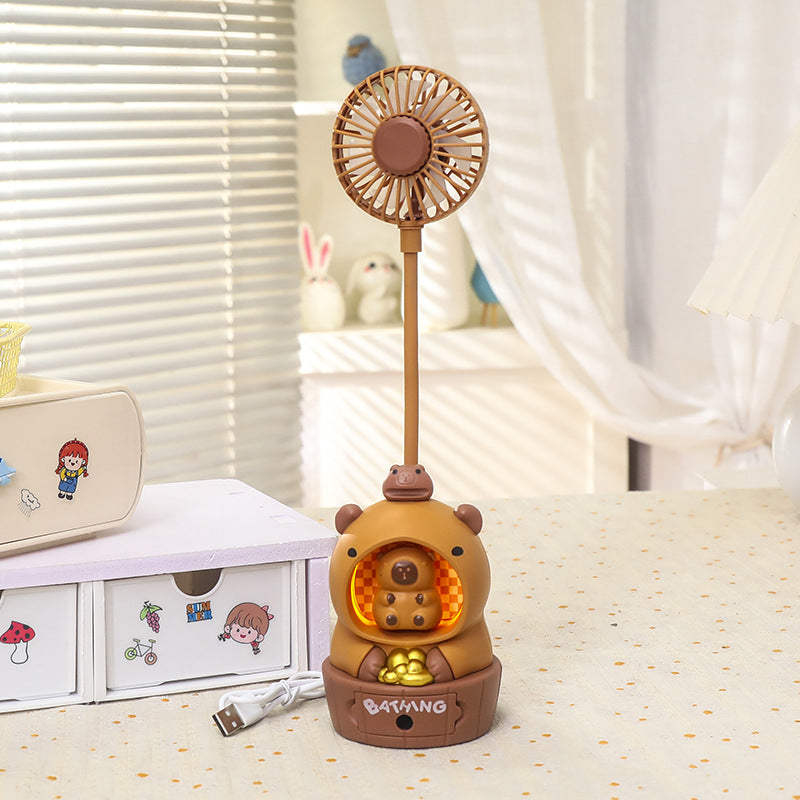 Frauen Tragbarer Mini Ventilator im niedlichen Bären Design Brehn