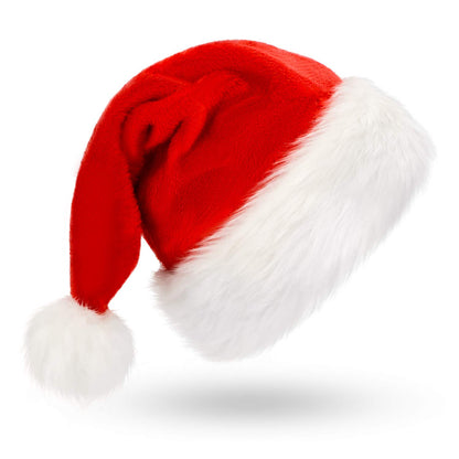 Festliche Weihnachtsmütze aus Plüsch