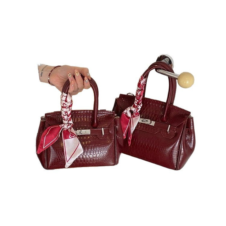 Elegante Krokodil-Prägung Handtasche Brehn