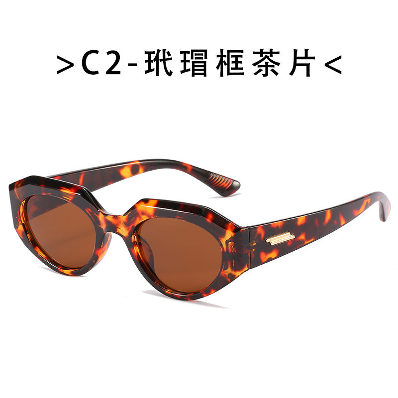 Damen geometrische Cat-Eye Sonnenbrille Brehn
