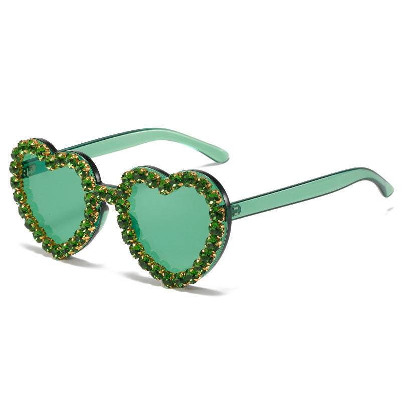 Herzförmige Glamour Sonnenbrille Brehn