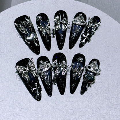 Premium Gothic Dekorative Nagelkunst Set