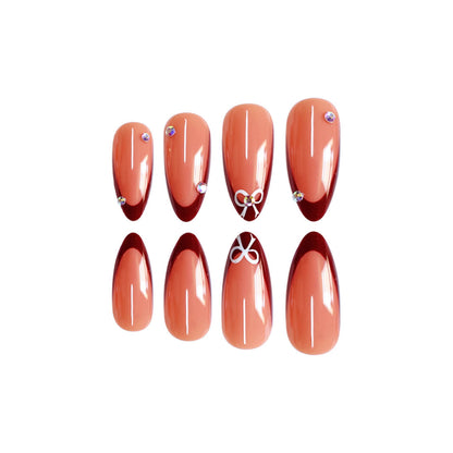 Elegante Press-On Stiletto Nagelkunst Brehn