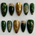 Künstlerisches Press-On Nagelkunstset mit himmlischen und floralen Designs Brehn
