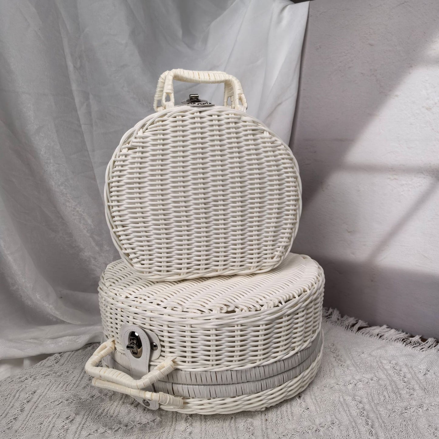 Damen stilvolle geflochtene Handtasche Brehn