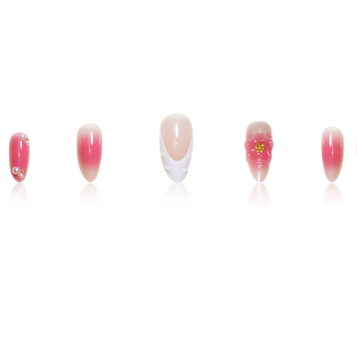 Dekorative Lange Stiletto-Nagelerweiterungen Brehn