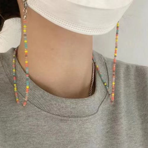 Bunte Bead-Glas-Kette Brehn