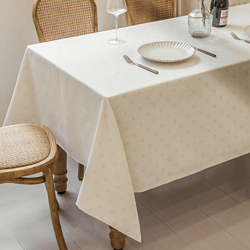 Gewebte Jacquard-Tischdecke mit Diamantrelief und pflegeleichtem Baumwollmix Brehn