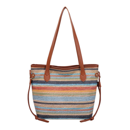 WoStylish Gewebte Strandtasche Brehn