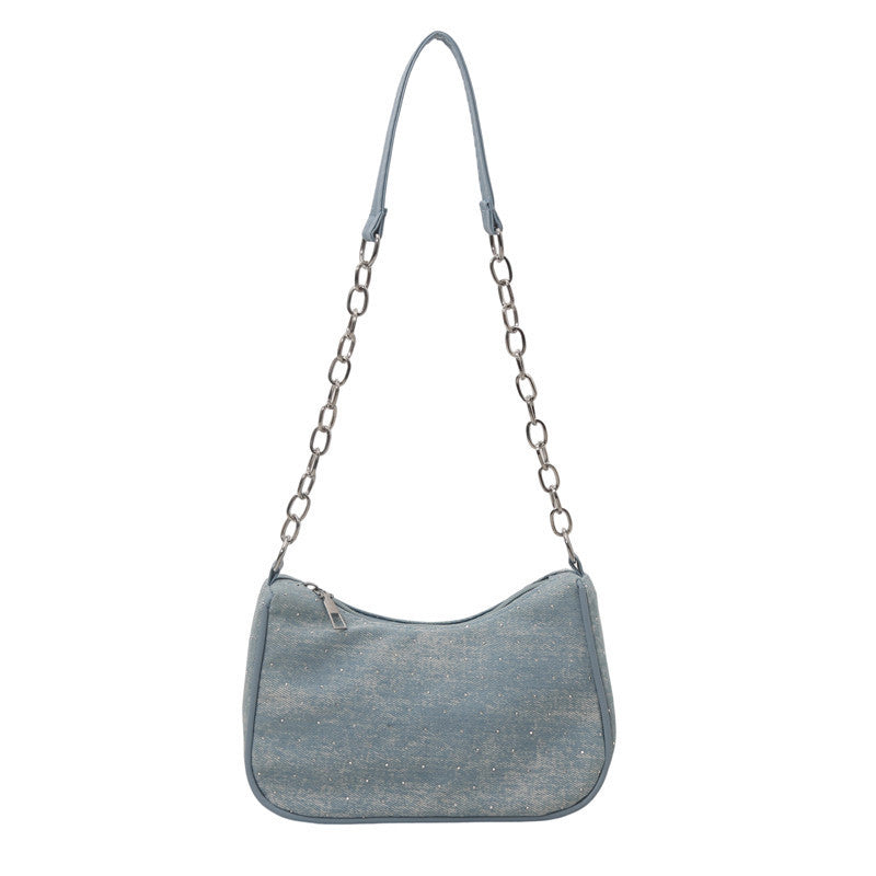Vintage-inspirierte Denim Hobo-Tasche Brehn
