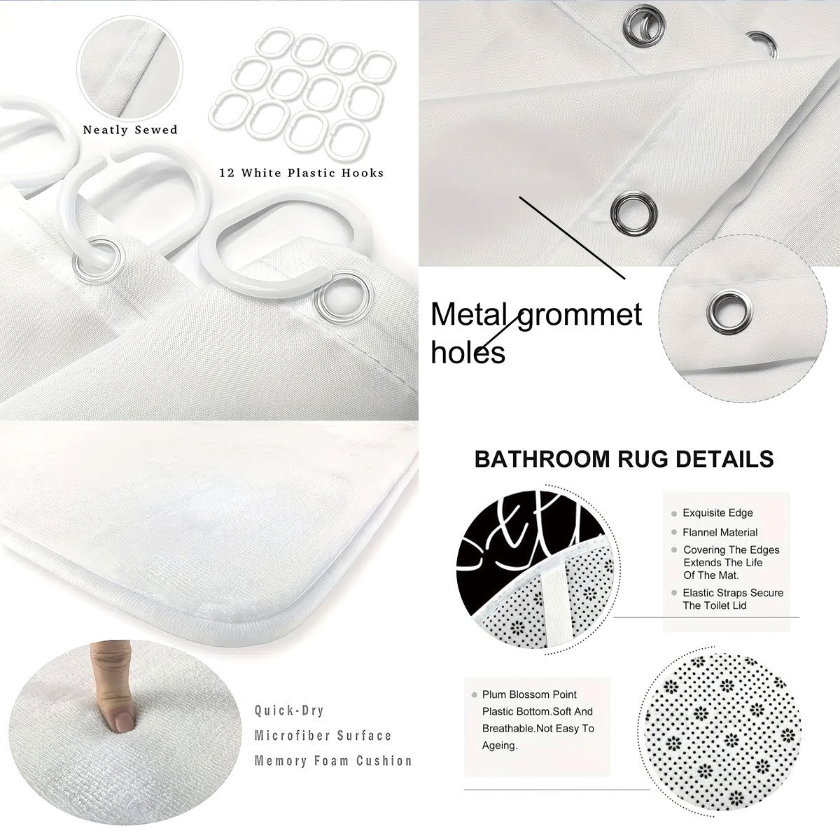 Badezimmerregeln Digitales Badezimmer-Dekor Set Brehn