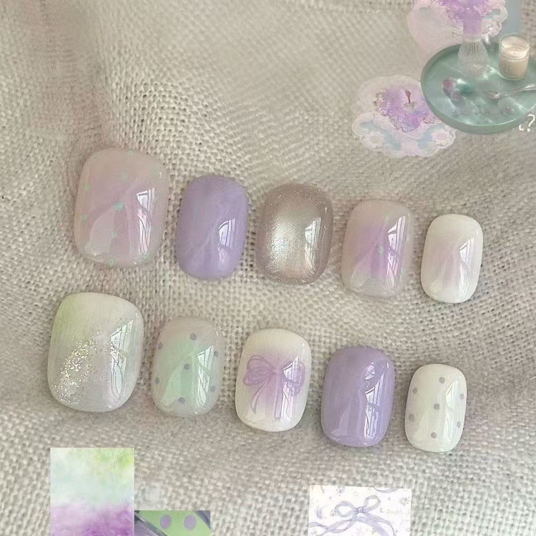 Künstlerisch gestaltetes Nagelset Brehn