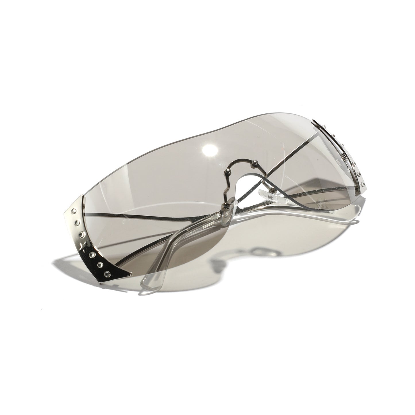 Damen futuristische Sonnenbrille mit stilvollem Rahmen und hochgradigem UV-Schutz Brehn