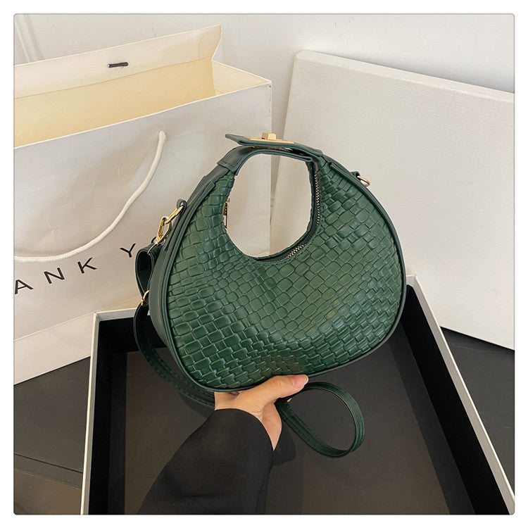 WoTextured Leder Hobo Tasche Brehn