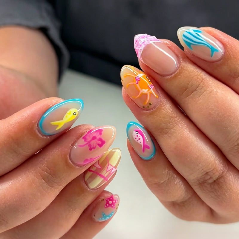 Kunstnagel Set mit maritimen Motiven Brehn