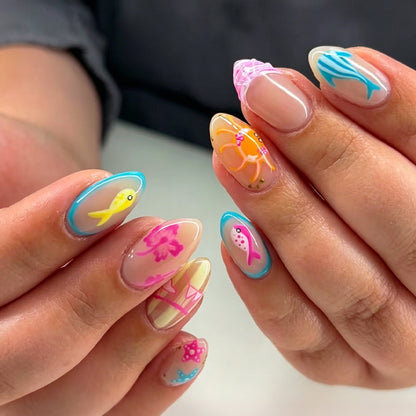Kunstnagel Set mit maritimen Motiven Brehn