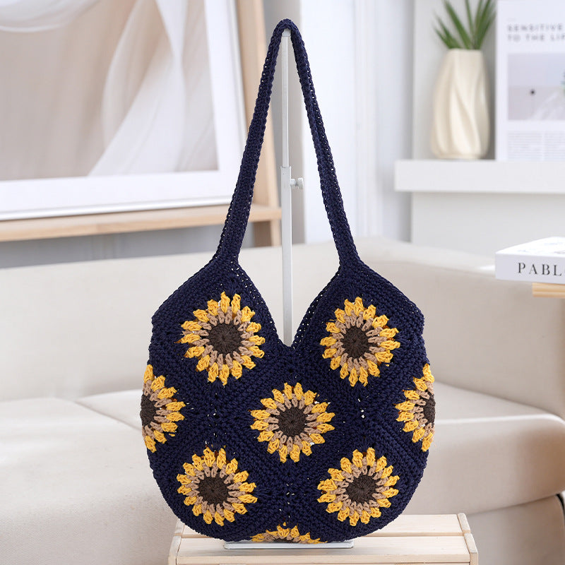 Häkelshopper mit Floralen Mustern Brehn