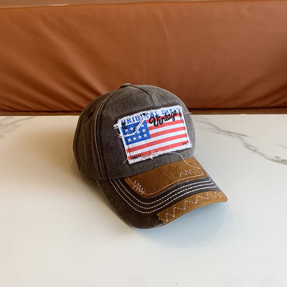 Damen Vintage-inspirierte distressed Baseballmütze Brehn