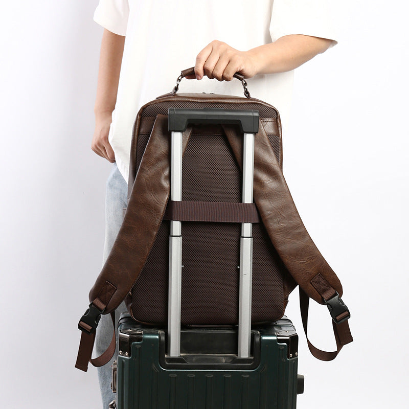 Schlanker strukturierter Rucksack Brehn