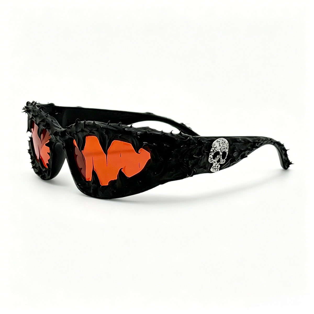 Damen kreative Fashion-Sonnenbrille mit einzigartigen Spikes und skull-Design Brehn