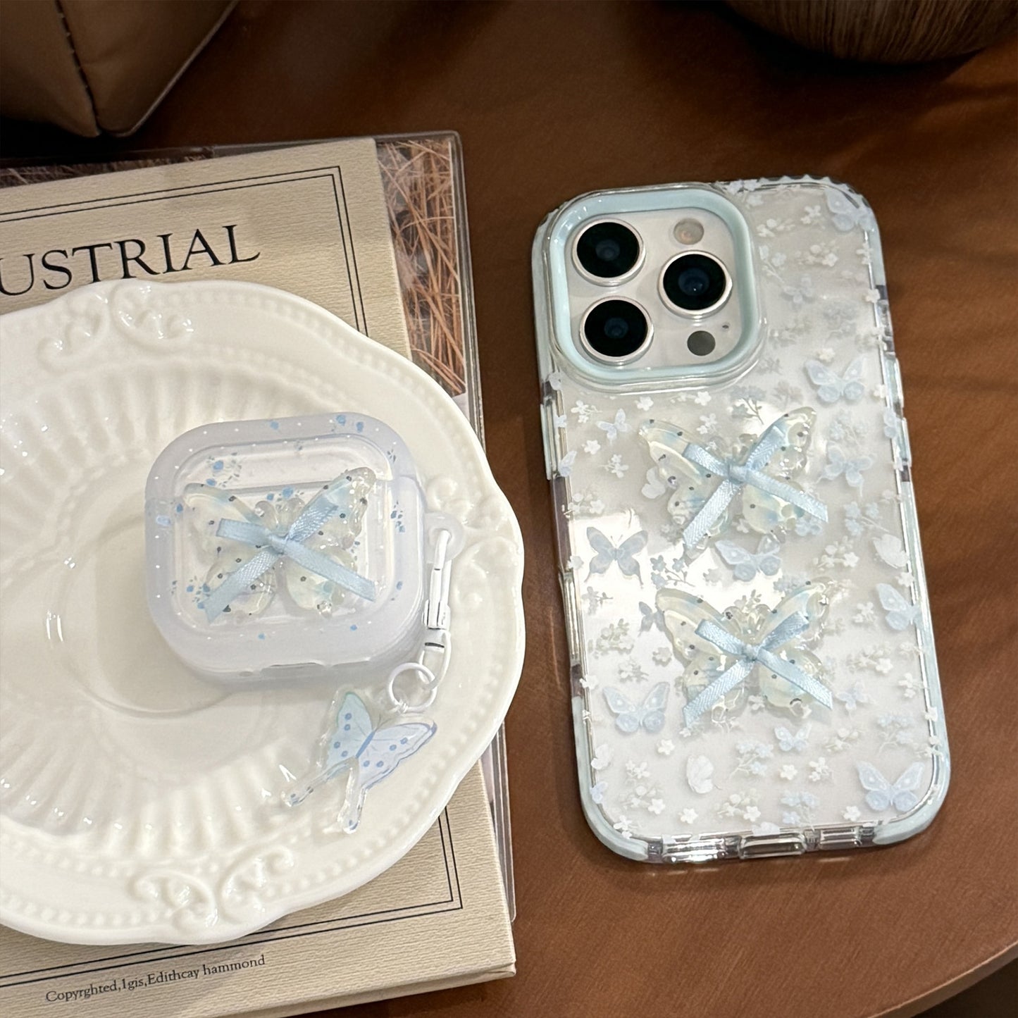 Charmante AirPods-Hülle mit Schmetterlingsdesign Brehn