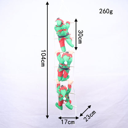 Aufblasbare Weihnachtsmannfiguren Kletterleiter