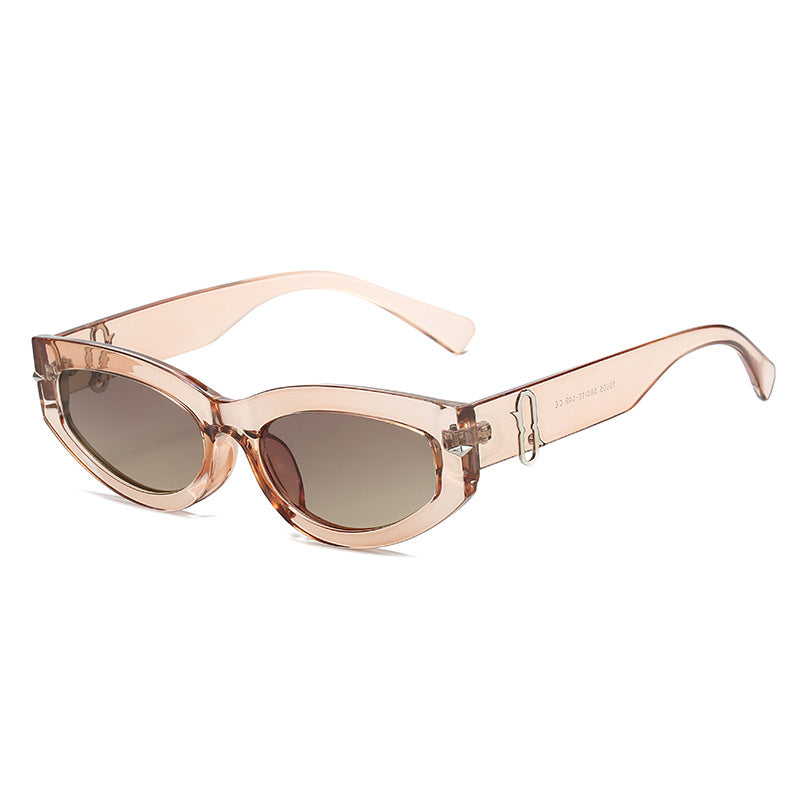 Retro-inspirierte Cat-Eye-Sonnenbrille mit boldem Rahmen Brehn