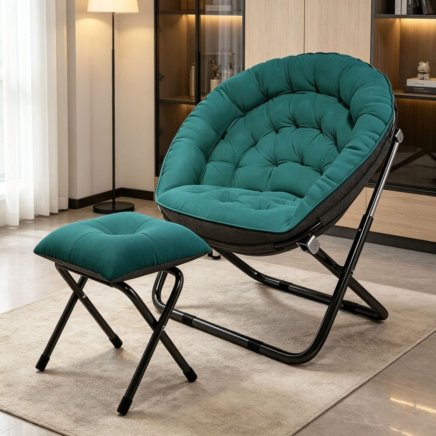 Damen Ergonomischer Loungesessel mit verstellbarem Fußstütze Brehn