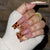 Elegante florale Press-On-Nagelset Brehn