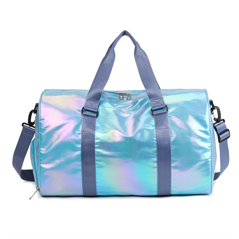 Iridescent Reis-Duffel Tasche
