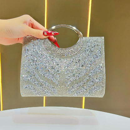 Statement Strass-Besetzte Abendhandtasche
