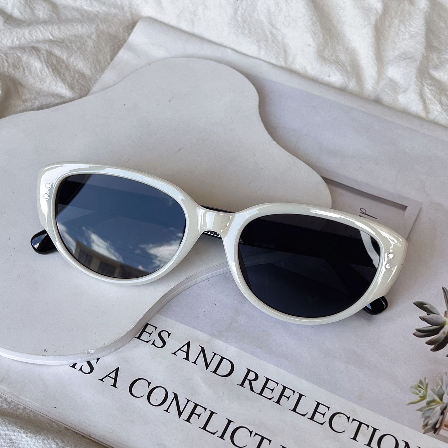 Cat-Eye Rahmen Sonnenbrille Brehn
