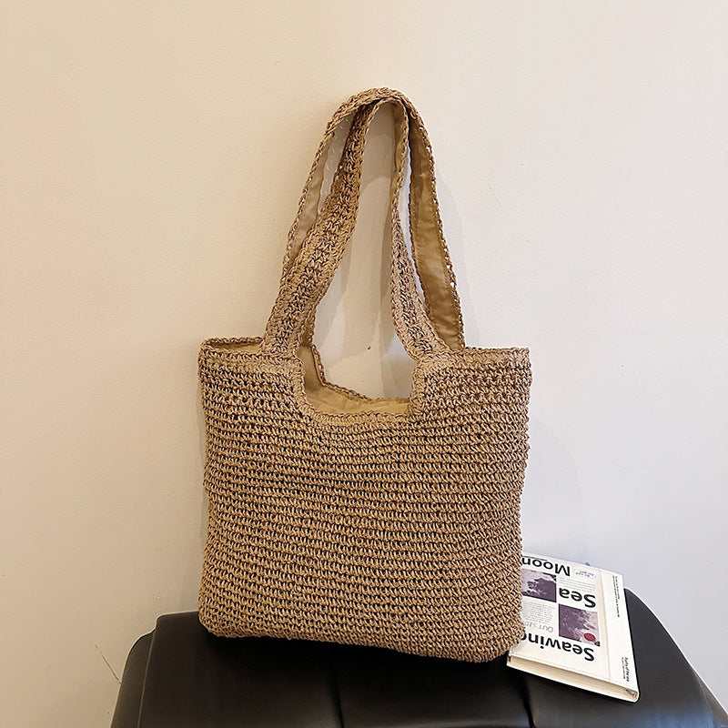Handgefertigte natürliche Strohtasche