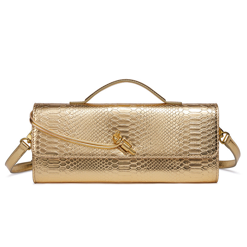 Prägung Schlangenprint Abend Clutch Brehn