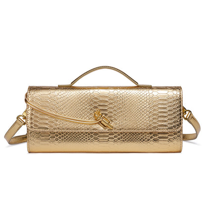 Prägung Schlangenprint Abend Clutch Brehn