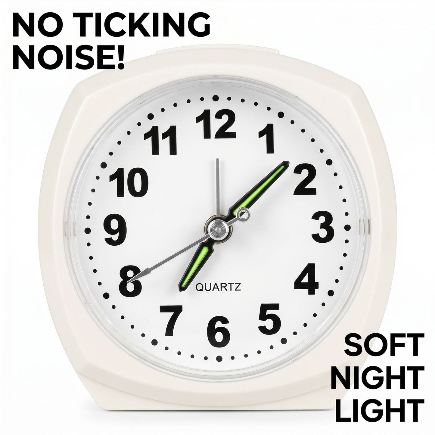 Analoge Alarmuhr mit Nachtlicht und Snooze-Funktion Brehn