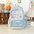 Trendy Stern-Applikation Rucksack