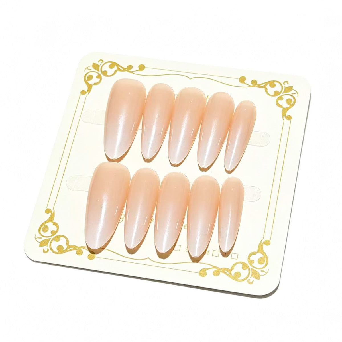 Glänzende Ombre Press-On Nagelspitzen Brehn