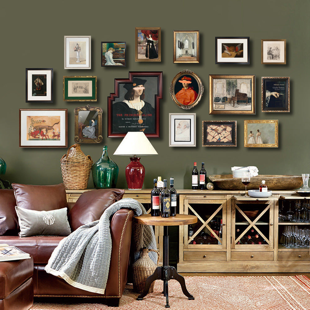 Vintage inspirierte kunstvoll gerahmte Kunstwerke