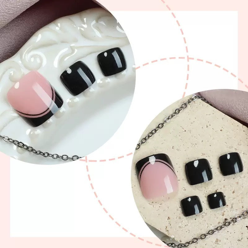 Kunstnagelset mit elegantem French Design Brehn