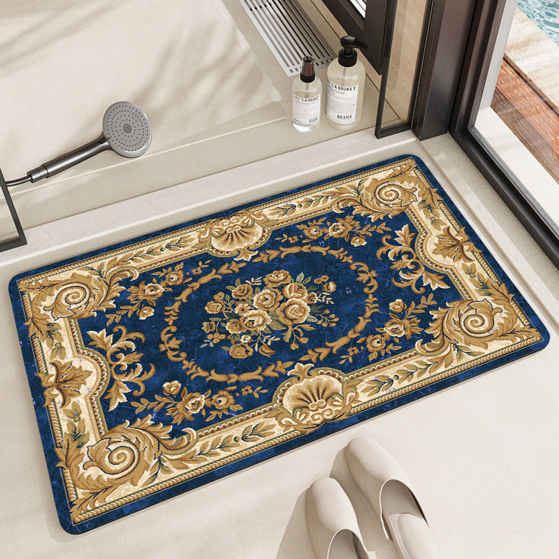 Elegante Vintage Blumen Badematte Brehn