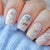 Romantische Blumige Press-On Nagelkunst Brehn