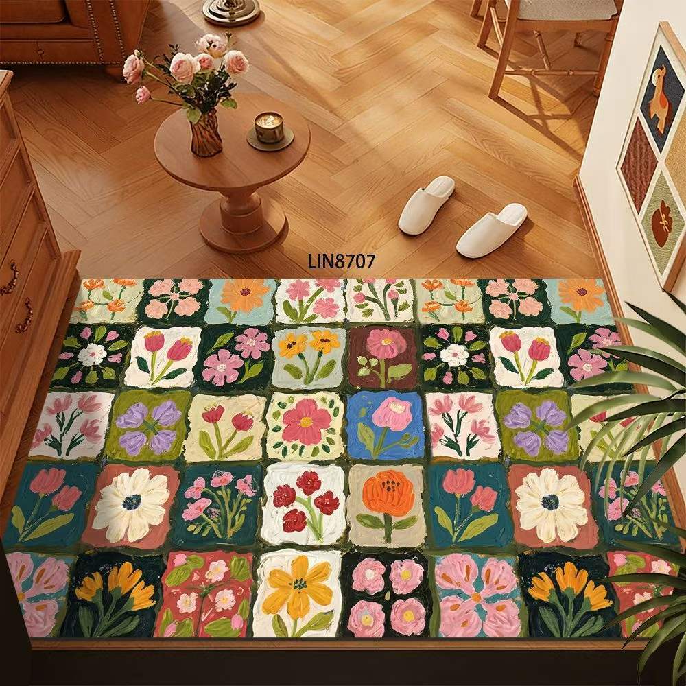 Blumenmuster Dekorative Fußmatte Brehn