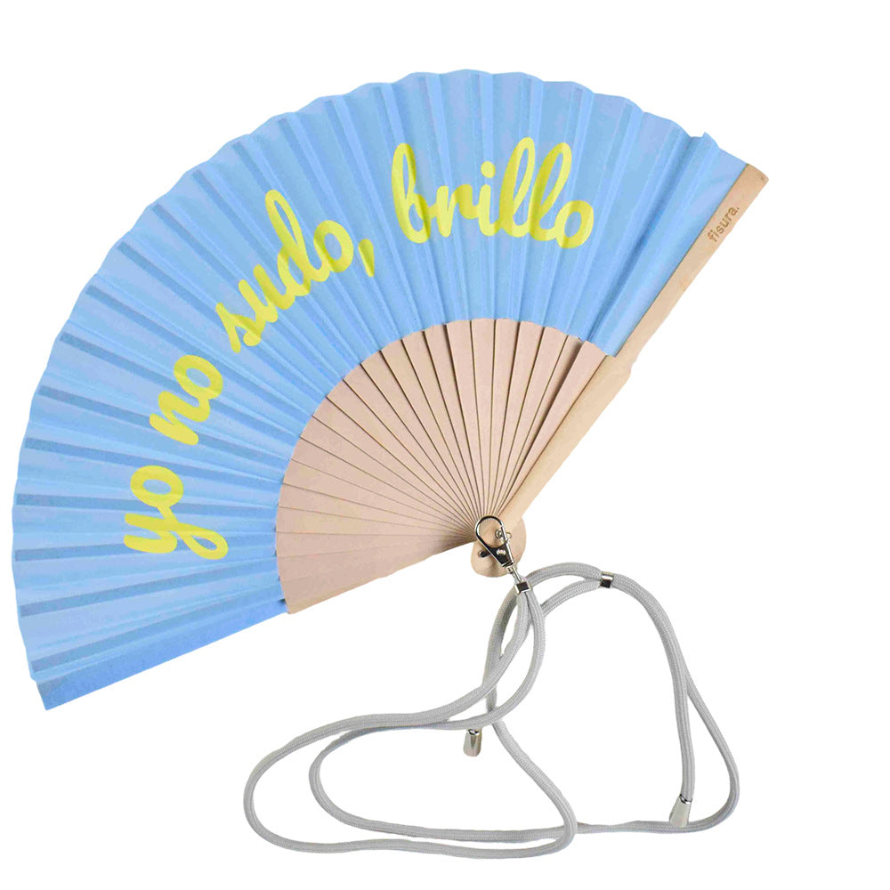 Damen Designer Handfächer mit persönlichem Schriftzug Brehn