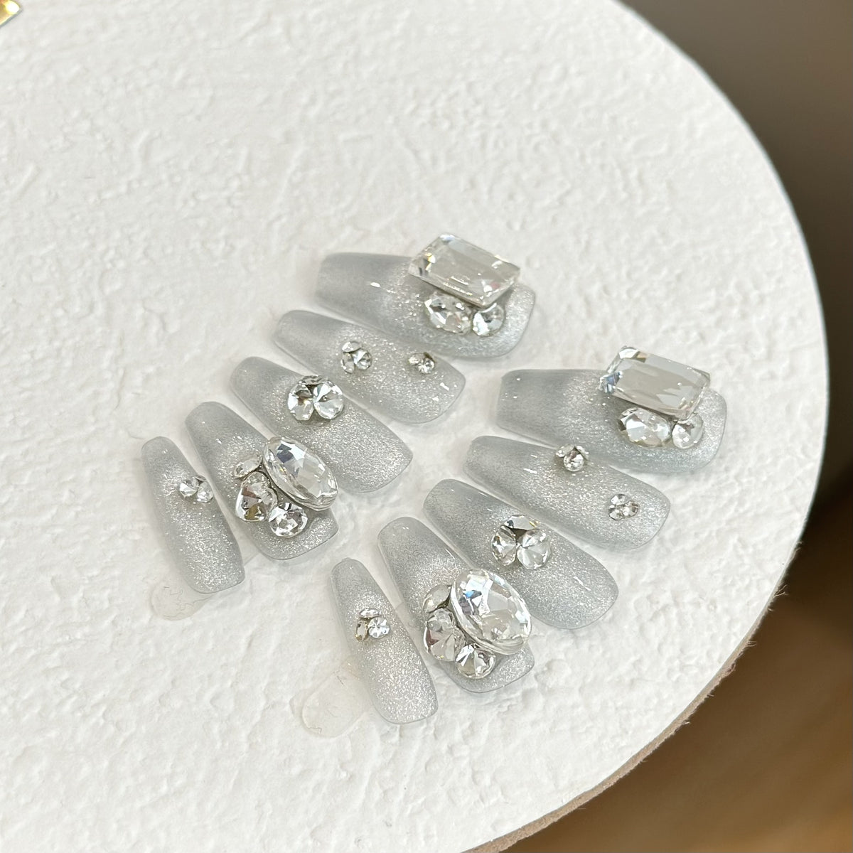 Glänzendes Glamour Press-On Nagelset
