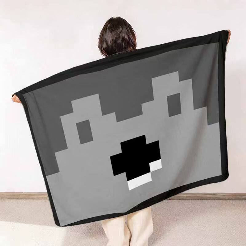 Gemütliche Karomuster-Fleece-Decke