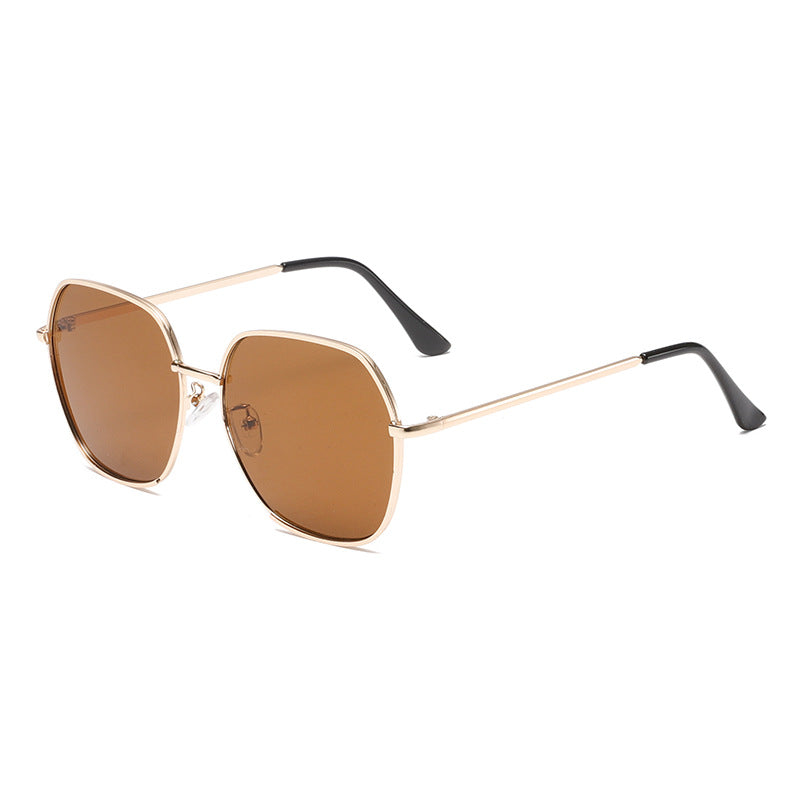 Damen Elegante oversized Sonnenbrille mit hochwertigem Metallrahmen und UV-Schutz Brehn